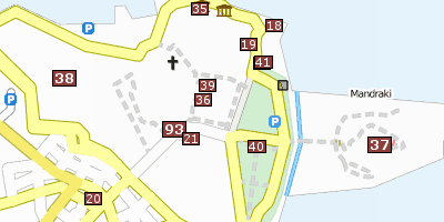 Stadtplan Alte Festung Kerkyra Korfu