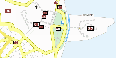 Kerkyra Esplanade Stadtplan